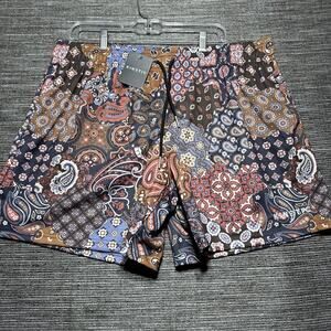 Kinetic Shorts Men's Size 2XL Brown Paisley Comfort Every Day